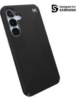 Speck Presidio2 Grip - Case for Samsung Galaxy S25+ / S24+ (Black/Slate Grey/White)