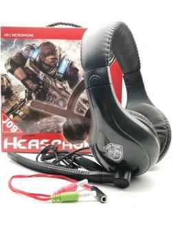 J09 Gaming Headset Over Ear Black
