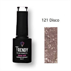 Trendy Soak Off 121 Disco Glitter Ημιμόνιμο Βερνίκι Νυχιών 6ml