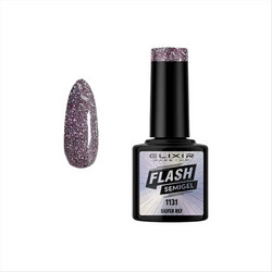 Elixir Flash Silver Ref 1131 Glitter Ημιμόνιμο Βερνίκι Νυχιών 8ml
