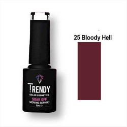 Trendy Soak Off 25 Bloody Hell Ημιμόνιμο Βερνίκι Νυχιών 6ml