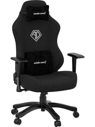 Anda Seat Phantom 3 Large Καρέκλα Gaming Υφασμάτινη με Ρυθμιζόμενα Μπράτσα Μαύρη