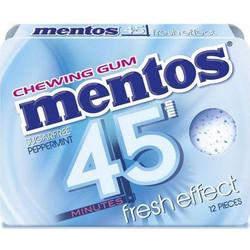Mentos 45 Peppermint Τσίχλες 18gr Τεμάχιο