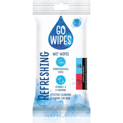 GoWipes Refreshing υγρά μαντηλάκια καθαρισμού για τα χέρια 15 τμχ