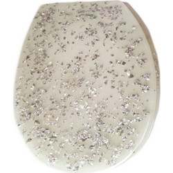 Eurocasa Καπάκι Λεκάνης Polyresin Λευκό 36x43cm