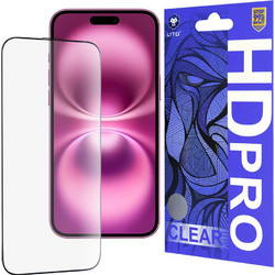 Lito HD Pro Clear Tempered Glass Black (iPhone 16 Plus)