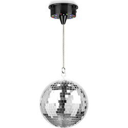 FuZZIX MB20ML Mirror Disco ball - Ντισκομπάλα 20cm (8") με μοτέρ με μπαταρίες και RGBW LEDs 151.334