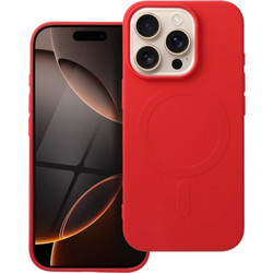 Is Tpu Silicone Mag Iphone 16 Pro (Big HOLE) Red Backcover - (SILMAGIP16PRR)