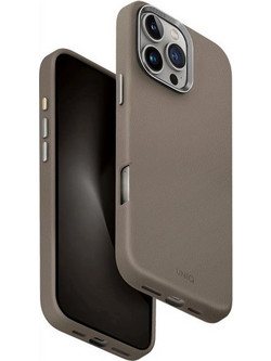 Uniq 'Lyden' Premium Leatherette Case for iPhone 16 Pro / Flint Grey