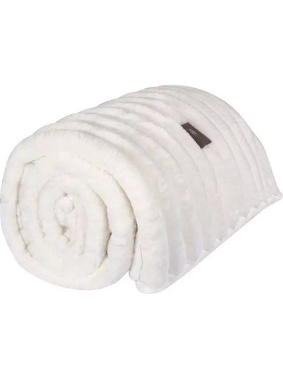 Κουβέρτα Υπέρδιπλη Faux Fur-Flannel (3477-3478) Greenwich Polo Club - 125-White