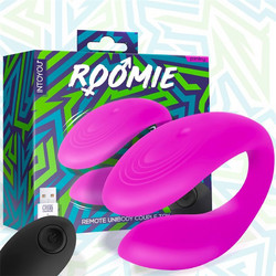 IntoYou Roomie Couples Διπλός Δονητής για Ζευγάρια με Τηλεχειριστήριο Ροζ