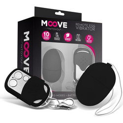 IntoYou Moove Vibrating Egg Mini Δονητής Egg για Ζευγάρια με Τηλεχειριστήριο Μαύρος