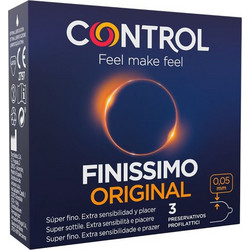 Control Feel Make Feel Finissimo Original Προφυλακτικά Λεπτά με Λιπαντικό 3τμχ