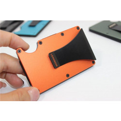 LEANSCHI TECH-WALLET in carbon and ORANGE aluminium