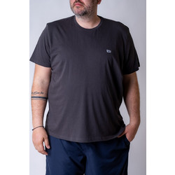T-SHIRT K/M LEE ΒΑΜΒΑΚΕΡΟ ΜΟΝΟΧΡΩΜΟ. - ΑΝΘΡΑΚΙ