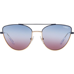 Vogue 4130S 50750K Ανδρικά Γυαλιά Ηλίου Cat Eye Κοκάλινα Χρυσά με Μπλε Polarized Φακό