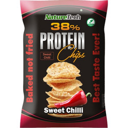Πρωτεινικά Τσιπς Φούρνου 38% με γέυση Sweet Chilli NatureTech 50g - NatureTech