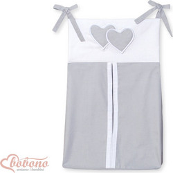 Diaper bag- Hanging Hearts grey