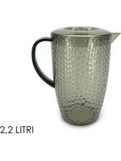 Πλαστική Κανάτα με Καπάκι Γκρί 2.2lt Art.548644 General Trade
