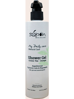 Sapon Green Tea & Orange Αφρόλουτρο σε Gel για Ξηρό Δέρμα 500ml