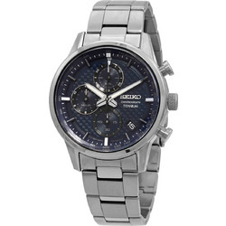 Seiko Urban Ανδρικό Ρολόι Χρονογράφος με Ασημί Καουτσούκ Λουράκι SSB387P1