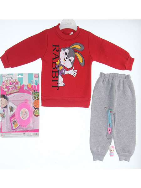 ΠΑΙΔΙΚΟ ΣΕΤ ΦΟΡΜΑΣ ΚΟΡΙΤΣΙ RABBIT RED 006.PINK.3542-RED