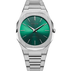 D1 Milano Ultra Thin Scarabeo Ανδρικό Ρολόι με Ασημί Μπρασελέ D1-UTBJ37