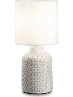 Ideal Lux 245393 Πορτατίφ E14 Λευκό Γκρι Φ15xΥ32cm