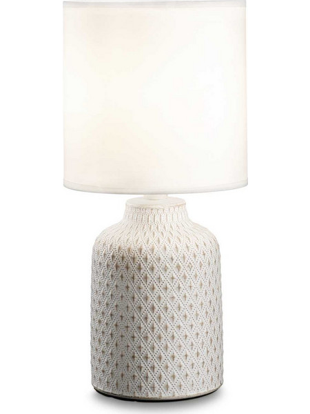 Ideal Lux 245393 Πορτατίφ E14 Λευκό Γκρι Φ15xΥ32cm
