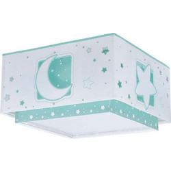 Φωτιστικό Οροφής-Πλαφονιέρα Moon 63236 H 30x30x16,5cm 2xE27 Green Ango