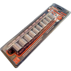 Horusdy Σετ καρυδάκια 10τμχ SDY-96014 3/8 8MM-19MM