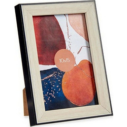 Κορνίζα Μαύρο 12,6 x 2 x 17,6 cm Καφέ Πλαστική ύλη Γυαλί (1 uds) (12,6 x 2 x 17,6 cm)