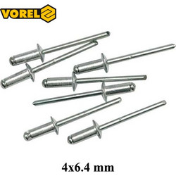 VOREL 70400 ΣΕΤ ΠΡΙΤΣΙΝΙΑ ΑΛΟΥΜΙΝΙΟΥ 50 ΤΕΜ 4x6,4 mm