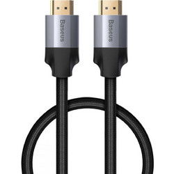 Baseus Καλώδιο HDMI 2.0 Braided HDMI Male to HDMI Male 2m Black CAKSX-C0G