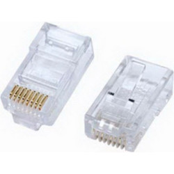 Φισάκι RJ45 για στρογγυλό καλώδιο Cat5e μονόκλωνο(10 τεμ)