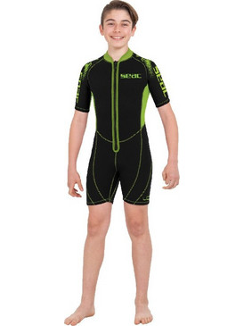 Seac Sub Kid's Look Black Γυναικείο Μονοσόρτς Κατάδυσης Neoprene για Θαλάσσια Σπορ 2.5mm