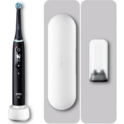 Oral-B iO Series 6 Black Lava Ηλεκτρική Οδοντόβουρτσα με Χρονομετρητή Αισθητήρα Πίεσης & Μαύρη Θήκη Ταξιδίου