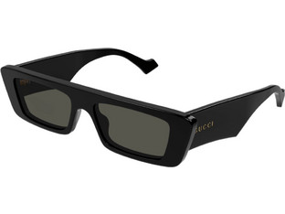 Gucci GG1331S 001 Γυναικεία Γυαλιά Ηλίου Ορθογώνια Κοκάλινα Μαύρα με Μαύρο Polarized Φακό