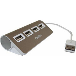 CoolBox COO-HU4ALU2 USB Hub 2.0 USB-A με 4 Θύρες USB-A