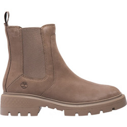 Timberland Cortina Valley CA41EW929 Γυναικεία Μποτάκια Chelsea Suede Εκρού με Χοντρό Χαμηλό Τακούνι TB0A41EW929