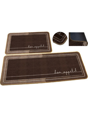 Πατάκι κουζίνας printed BLR Σx.The Bon appetit brown 50x80cm