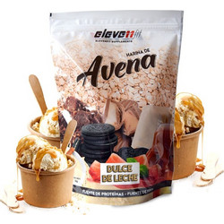 Πλιγούρι βρώμης (oatmeal) γεύση - Dulce de Leche Χωρίς Ζάχαρη Eleven Fit 1kg - Eleven Fit