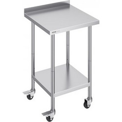 Τραπέζι Εργασίας Ανοξείδωτο VEVOR 24"x24" με Ρόδες CFBXGGZTLCDJPQM9TV0