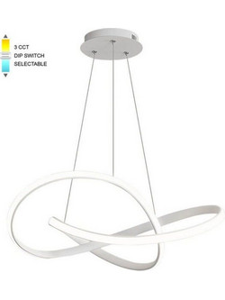 Vito VT-2026400 Κρεμαστό Φωτιστικό Οροφής LED 48W CCT 2880lm 3000-6000K Λευκό 60x18cm