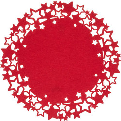 Σουπλά Feeric Lights & Christmas με διάμετρο 38cm - Red 183365