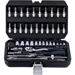 Bormann pro BHT5100 Καρυδάκια 1/4 Με Καστάνια - Προέκταση Σετ 46 Τεμ. 024675
