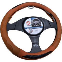 Κάλυμμα τιμονιού αυτοκινήτου - XY-050 - 122469 - Brown Tradesor