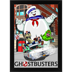 Ξύλινο κάδρο με θέμα τους Ghostbusters