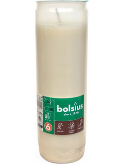 Φυτικό Κερί Αφιέρωσης Bolsius 6 Ημερών - Λευκό - 5.5 x 18 εκ