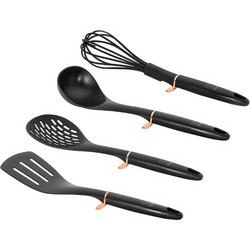 Berlinger Haus Σετ εργαλεία κουζίνας 4 τεμ, Black Rose Collection BH-6208N - Berlinger Haus
